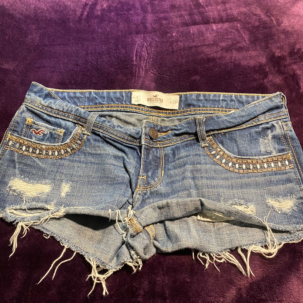Hollister Blue Denim Shorts